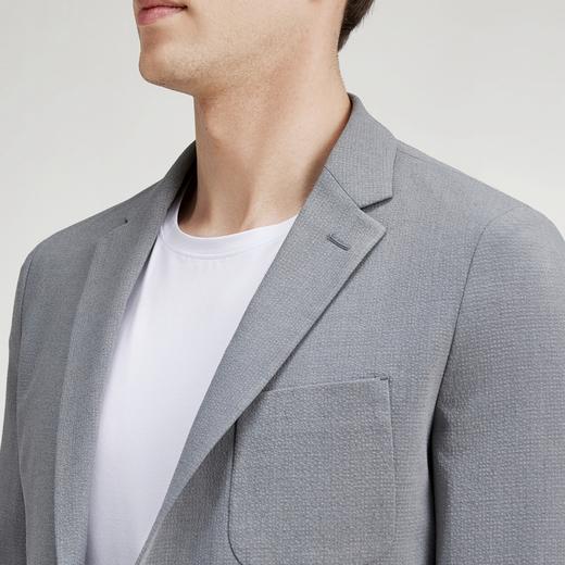 柒牌西服上衣男春季新款商务休闲时尚帅气修身两粒扣单西外套	122C70010 商品图2