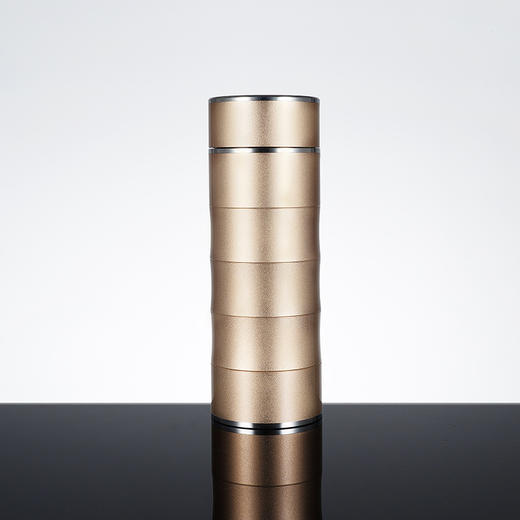 子佩集S999银节节高升竹节纯银内胆杯摆件【ZX008】金色大号泡茶杯2201 商品图0