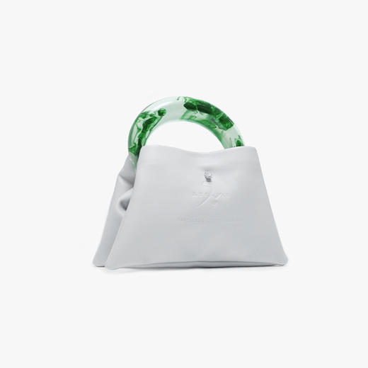 22SS CHAOS ｜巴别塔   皮具系列 -绿色晕染手柄+灰pu手袋 商品图2