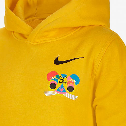 小耐克休闲HOODIE大童连帽宽松套头卫衣DQ9133 商品图6