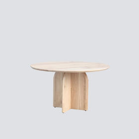 NS家居nsfurniture进口浅色圆餐桌NSDT-OVAL-RD135-OakNatural