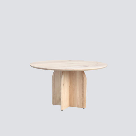 NS家居nsfurniture进口浅色圆餐桌NSDT-OVAL-RD135-OakNatural 商品图0