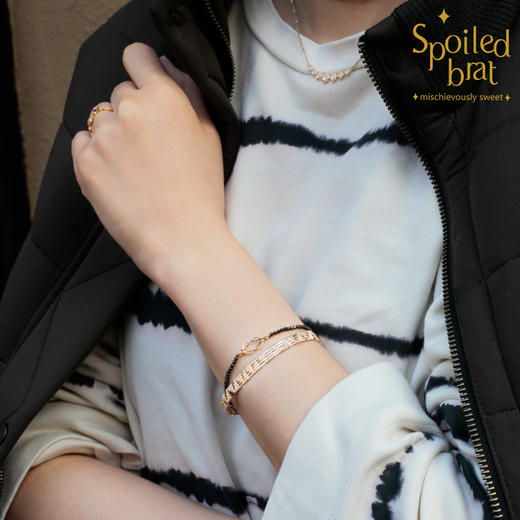 SpoiledBrat Jewelry 金平结系列尖晶石手链 商品图2