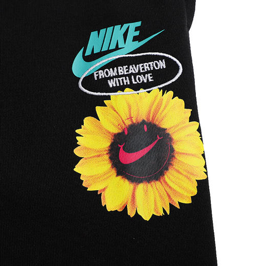 小耐克2022春季大童运动休闲图案长裤DM8089-010 商品图3