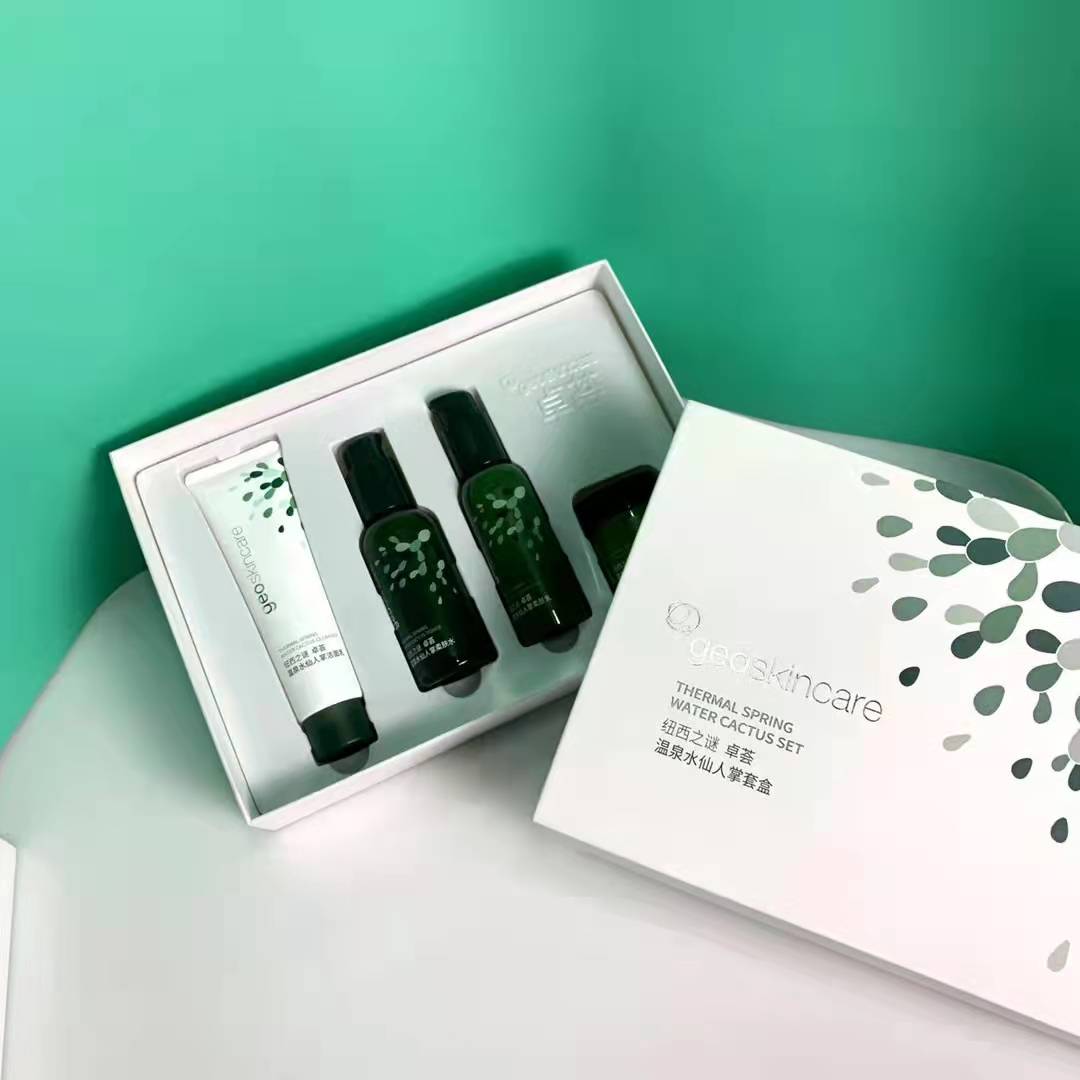 纽西之谜卓荟温泉水仙人掌套盒(洁面100g 水120ml 乳100ml 霜50g)
