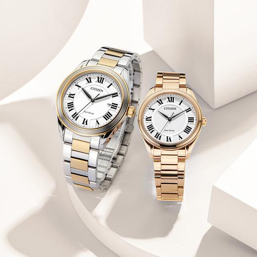 西铁城(CITIZEN)光动能男表不锈钢间金色款AW1694-50A 商品图7