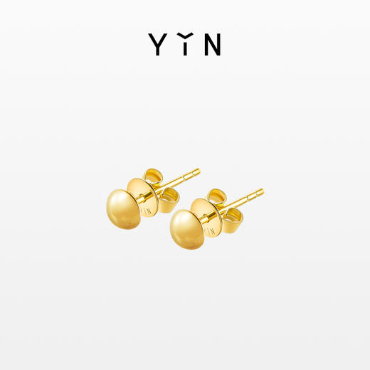 「易」Essentials系列-金大头针耳钉 商品图0