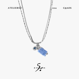 22SS CHAOS ｜巴别塔   牛仔系列 -牛仔珠吊坠项链