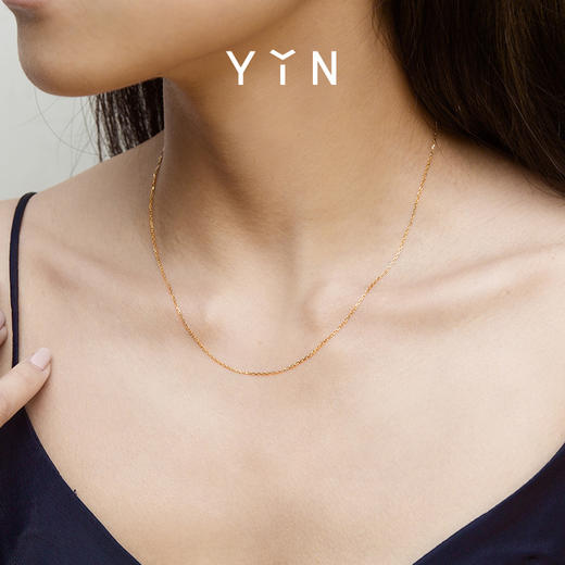  「易」极简基本款 素金项链手链脚链金主25,000积分+560元-25,000积分+660元兑换18K金 商品图6