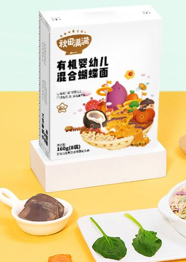 秋田满满有机婴幼儿蝴蝶面180g 商品图0