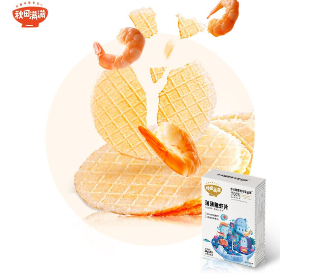 秋田满满 鲜虾片28g（新）