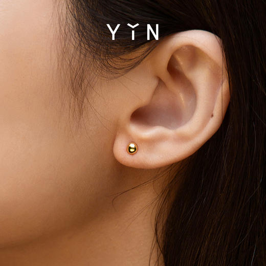 「易」Essentials系列-金大头针耳钉 商品图2