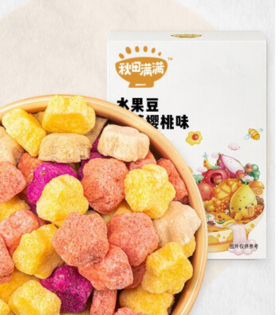 秋田满满水果豆草莓樱桃味24g