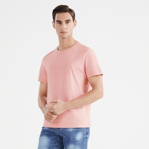 柒牌短袖t恤男纯棉圆领体恤夏季薄款套头弹力打底衣 122T71580 商品图1