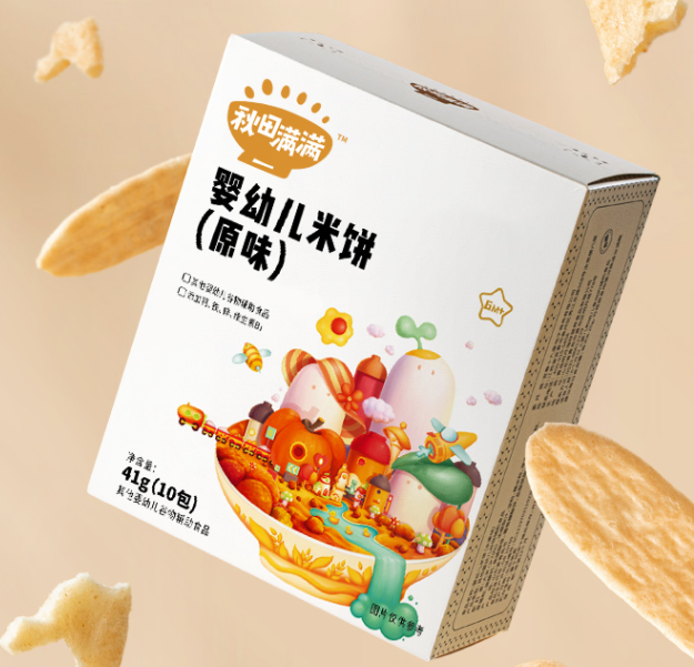 秋田满满  婴幼儿米饼原味41g