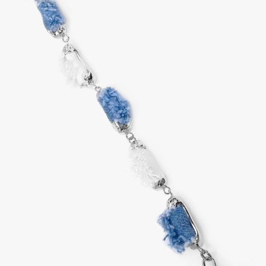 22SS CHAOS ｜巴别塔     牛仔系列 -牛仔蓝珠珠项链 商品图3