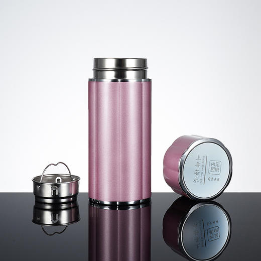 子佩集S999银【八面莹澈】纯银内胆杯摆件【DLBJB023】粉色泡茶杯 商品图1