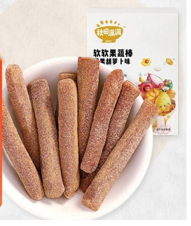 秋田满满 软软果蔬棒-苹果胡萝卜味（54g） 商品图0