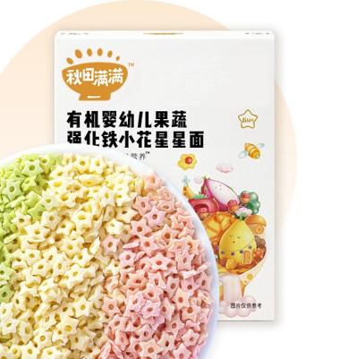 秋田满满婴幼儿小花星星面200g 商品图0