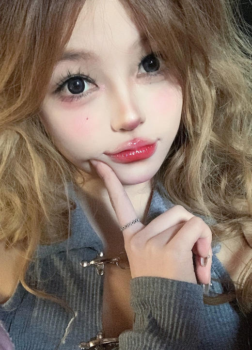 【平价半年抛】大牛奶片 Woolilens | 大直径14.5 着色14.0 | 【同品牌多副美瞳更划算，选款色板在详情页内】，粗黑边 | 黑灰色混血美瞳 商品图2