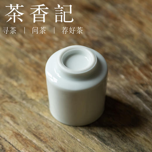 茶香记 颜色釉手绘诗词品杯20ml青白莹润素雅端庄茶杯六款可选 商品图3