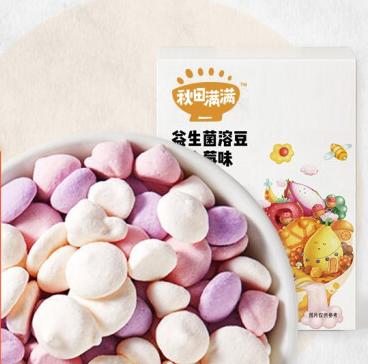 秋田满满水果豆黄桃苹果味24g 商品图0