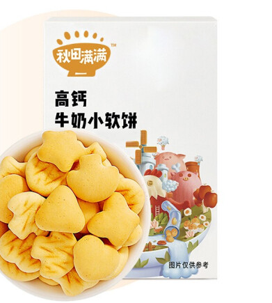秋田满满 高钙牛奶小软饼60g