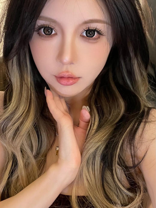 【平价半年抛】大牛奶片 Woolilens | 大直径14.5 着色14.0 | 【同品牌多副美瞳更划算，选款色板在详情页内】，粗黑边 | 黑灰色混血美瞳 商品图5