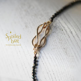 SpoiledBrat Jewelry 金平结系列尖晶石项链