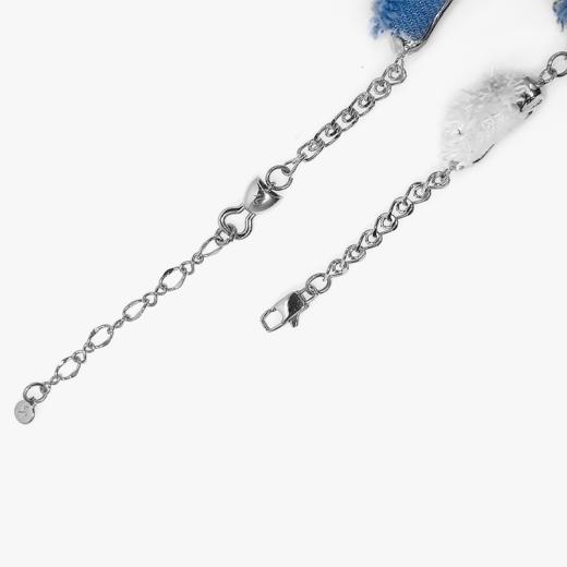 22SS CHAOS ｜巴别塔     牛仔系列 -牛仔蓝珠珠项链 商品图2