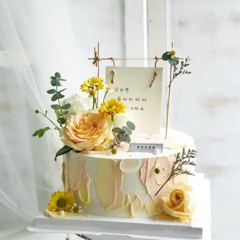 生日蛋糕 花语