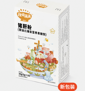 秋田满满婴幼儿混合肝粉30g