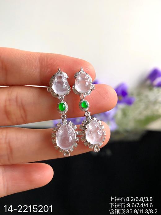 玻璃貔貅耳坠，14-2215201，16999 商品图0