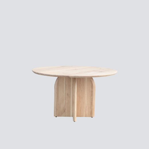 NS家居nsfurniture进口浅色圆餐桌NSDT-OVAL-RD135-OakNatural 商品图1