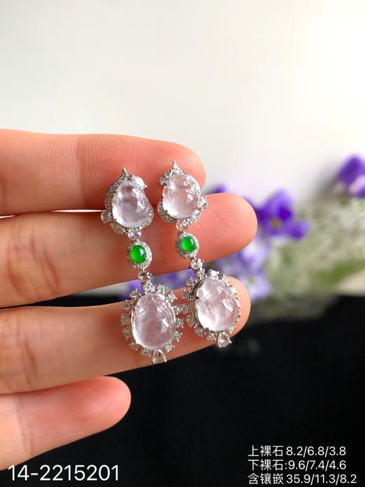 玻璃貔貅耳坠，14-2215201，16999 商品图1