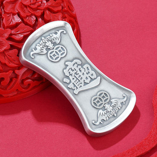 子佩集S999银浮雕腰锭【ZXFYD-100】100g2201 商品图0