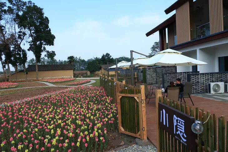 【大邑·小隐别墅】安仁古镇旁5房别院,来南岸美村吃美食,休闲