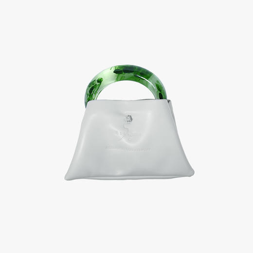 22SS CHAOS ｜巴别塔   皮具系列 -绿色晕染手柄+灰pu手袋 商品图3