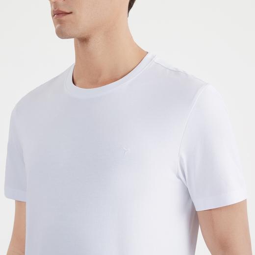 【凉感索罗纳】柒牌短袖t恤男时尚青年休闲百搭弹力圆领薄款体恤122T71440	122T71440 商品图1