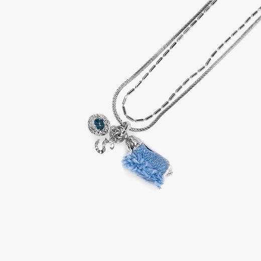 22SS CHAOS ｜巴别塔   牛仔系列 -牛仔珠吊坠项链 商品图1