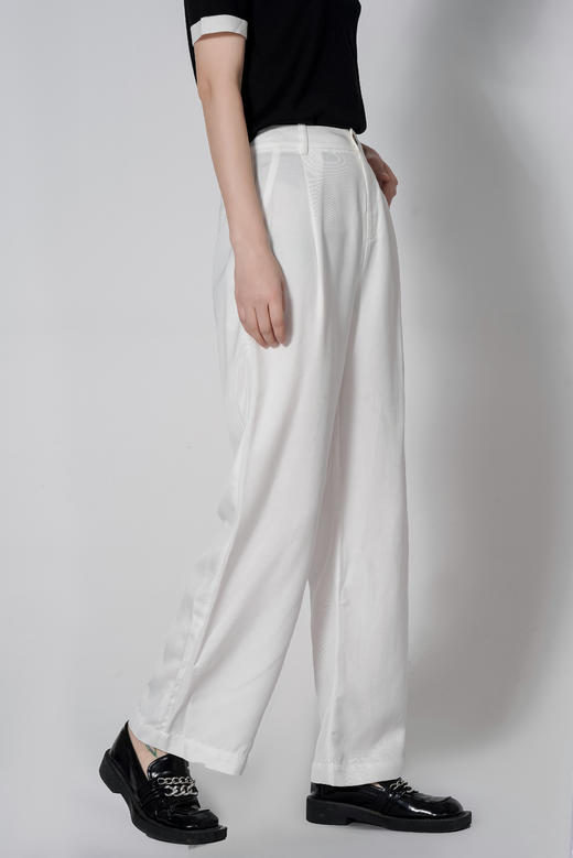 臣禾【超模直筒裤】聚酯纤维莱赛尔通勤直筒裤K212060113 商品图5