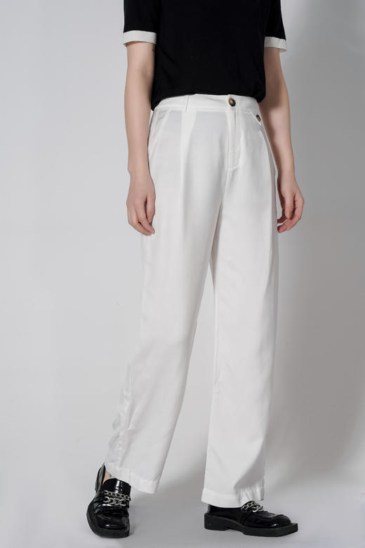 臣禾【超模直筒裤】聚酯纤维莱赛尔通勤直筒裤K212060113 商品图3