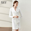 IWY/春季白色连衣裙2022新款洋气时尚设计西装裙腰带修身职业装工作服 Q11112 商品缩略图4
