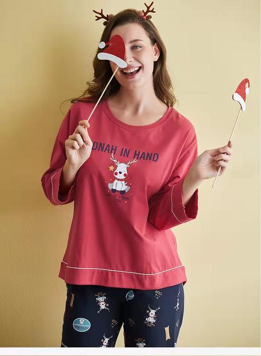 仕乐春秋季纯棉女士家居套 商品图2