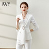 IWY/白色高级感西装套装女神范绑带修身显瘦职业装通勤气质美业工作服 CP10348 商品缩略图2