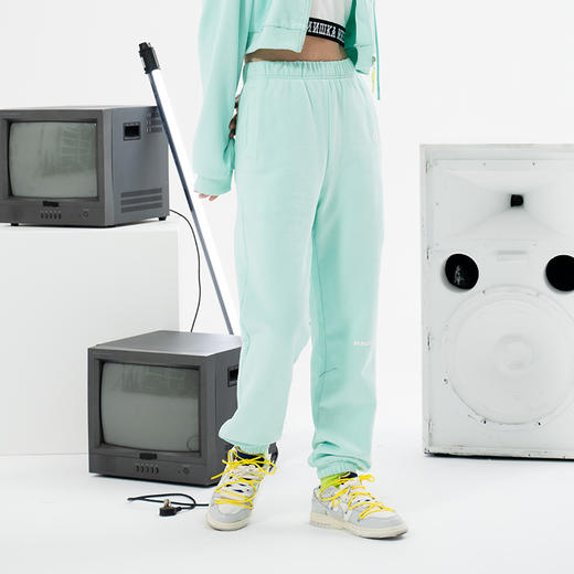 MISHKA绣花直筒卫裤M21100880W 商品图2