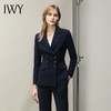 IWY/藏青色气质扣西装套装女商务高端职业装秋冬时尚正装通勤面试双排 CP1412 商品缩略图0
