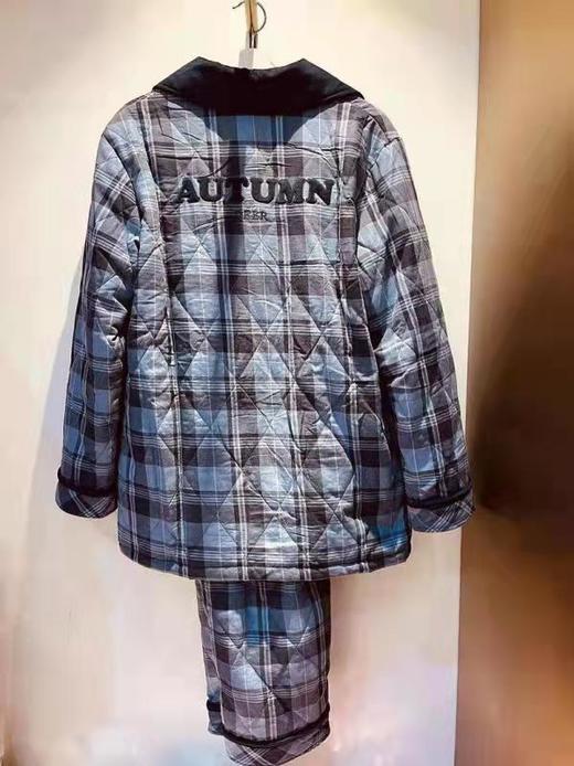 秋鹿梭织夹棉贝贝绒单面国民领男套 商品图1