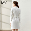 IWY/春季白色连衣裙2022新款洋气时尚设计西装裙腰带修身职业装工作服 Q11112 商品缩略图3