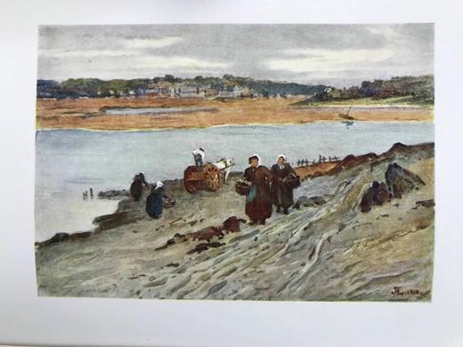 1917年 圣马洛风物志 20幅彩色插图 漆布精装大32开 商品图14